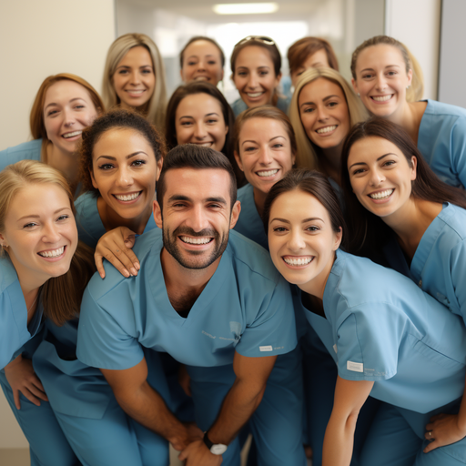 תמונה של צוות רופאי שיניים עליז מרעננה, המגלם את הגישה הממוקדת במטופל.