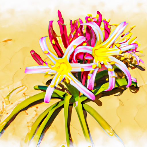 A detailed illustration of the desert lily, one of the unique plants that thrive in the harsh conditions of the Negev.