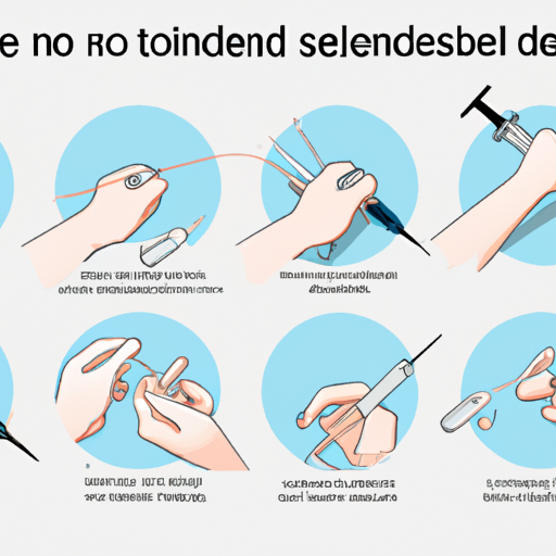 A step-by-step illustrated guide on how to use a needleless syringe